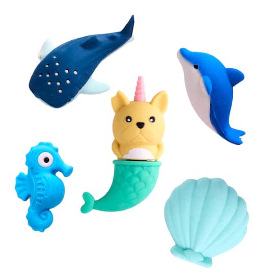 Faber-Castell® Desk Pets Mermaid Eraser Set